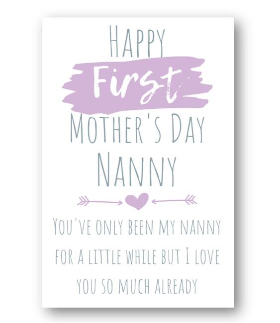 Second Ave Happy First Mother's Day Card For Nan Nanny Grandma