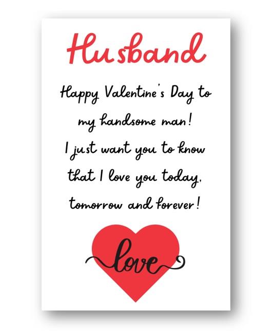 Second Ave Husband Love Forever Valentine Card For Him Cute
