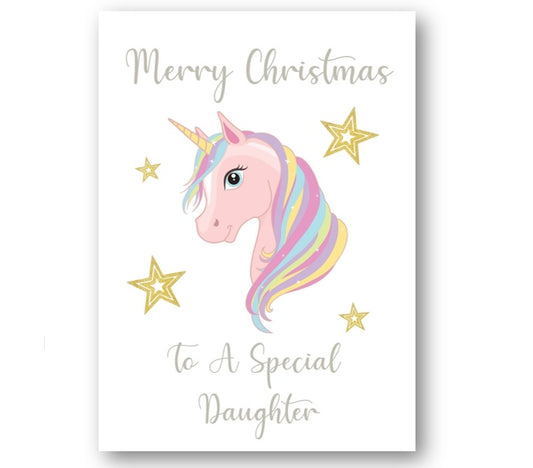 Second Ave To A Special Daughter Children's Christmas Xmas Holiday Festive Greetings Card