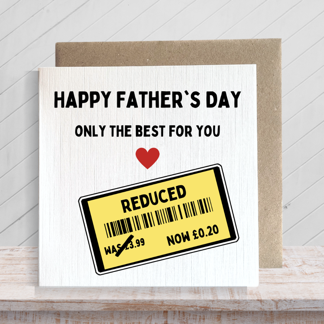 Second Ave Funny Joke Reduced Square Card Dad Grandad Father's Day Card