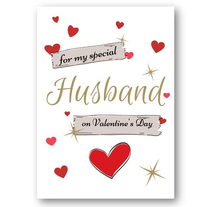 Second Ave Husband Valentine Card For Him Cute Romantic Heart Card - Design 5