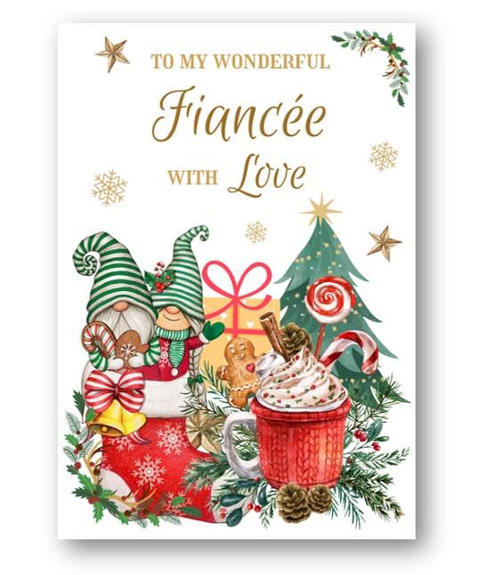 Second Ave Fiancee Christmas Winter Gingerbread Xmas Holiday Festive Greetings Card