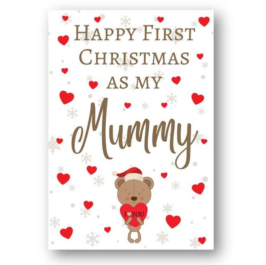 Second Ave Happy First Christmas as My Mummy Bear Xmas Holiday Festive Greetings Card