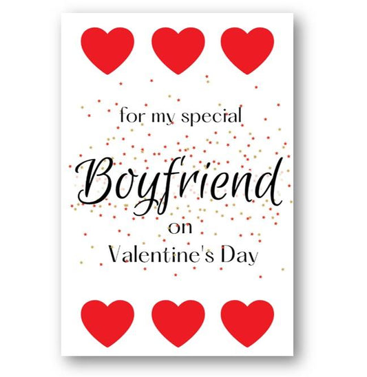 Second Ave Boyfriend Valentine Card For Him Cute Romantic Heart Card - Design 2