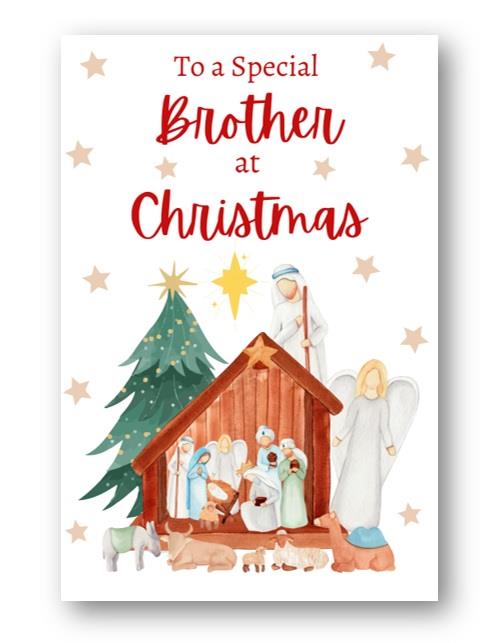 Second Ave Brother Christmas Nativity Xmas Holiday Festive Greetings Card