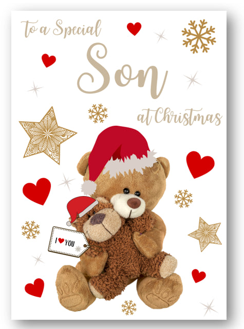 Second Ave Son Bear Heart Christmas Xmas Holiday Festive Greetings Card