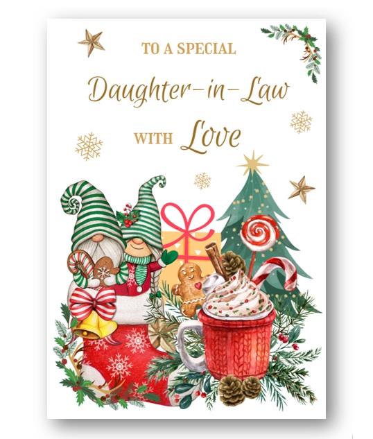 Second Ave Daughter-in-Law Christmas Winter Gingerbread Xmas Holiday Festive Greetings Card