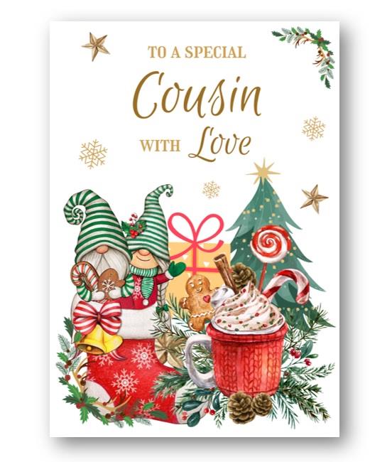 Second Ave Cousin Christmas Winter Gingerbread Xmas Holiday Festive Greetings Card