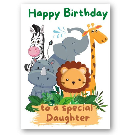 Second Ave Daughter Children's Kids Birthday Card For Her Greetings Card