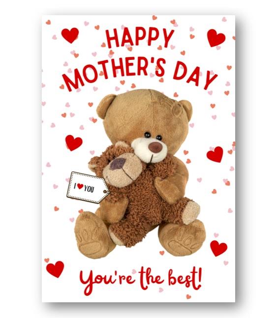 Second Ave I Love You Bear Happy Mother's Day Card For Mum Mummy Nan Nanny Grandma