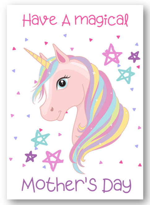 Second Ave Children's Kids Magical Unicorn Mother's Day Card For Her