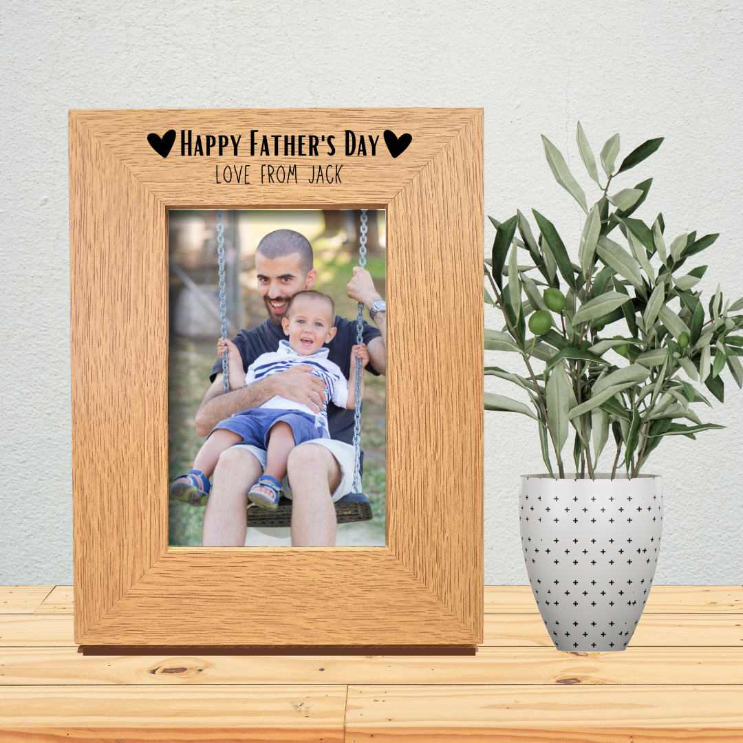 Second Ave Oak 6x4 Portrait Picture Photo Frame Happy Father's Day Gift