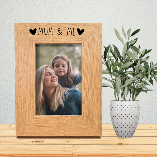 Second Ave Oak 6x4 Portrait Picture Photo Frame Mum & Me Gift Mother's Day