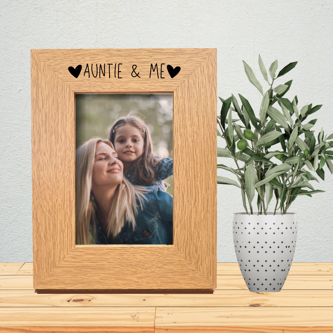 Second Ave Oak 6x4 Portrait Picture Photo Frame Auntie & Me Gift