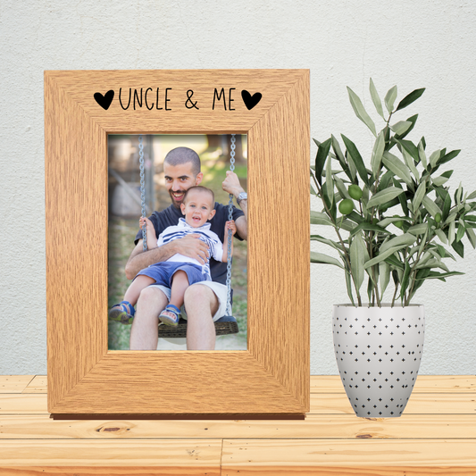 Second Ave Oak 6x4 Portrait Picture Photo Frame Uncle & Me Gift