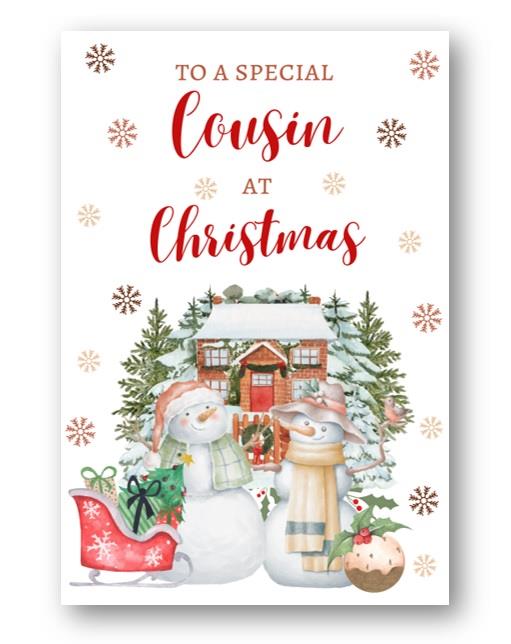 Second Ave Cousin Christmas Snowmen Winter Xmas Holiday Festive Greetings Card