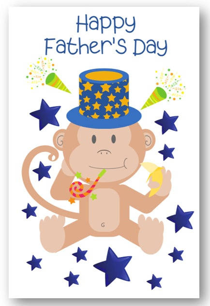 Second Ave Children's Kids Monkey Father's Day Card For Him