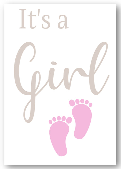 Second Ave It’s A Girl Newborn Baby Congratulations Card