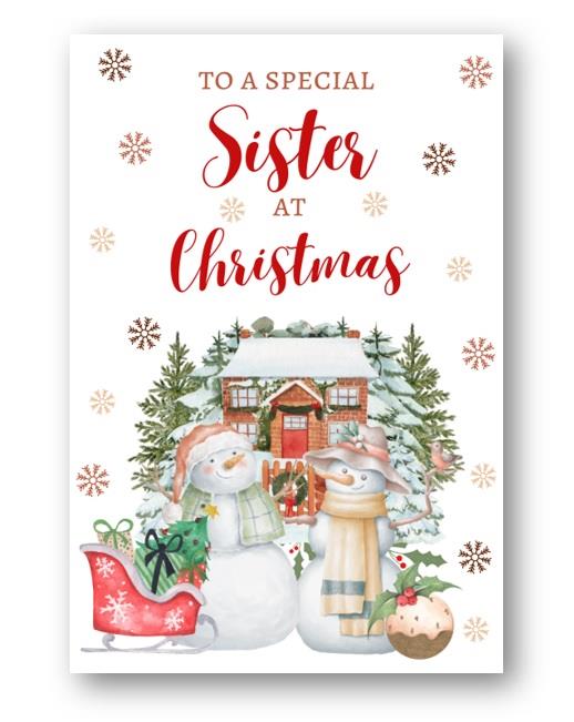 Second Ave Sister Christmas Snowmen Winter Xmas Holiday Festive Greetings Card