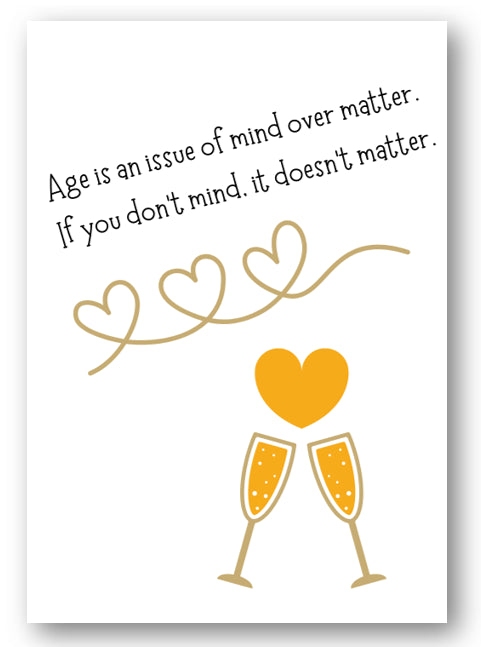 Second Ave Positive Age Doesn't Matter Happy Birthday Card