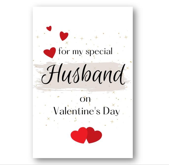 Second Ave Husband Valentine Card For Him Cute Romantic Heart Card - Design 1