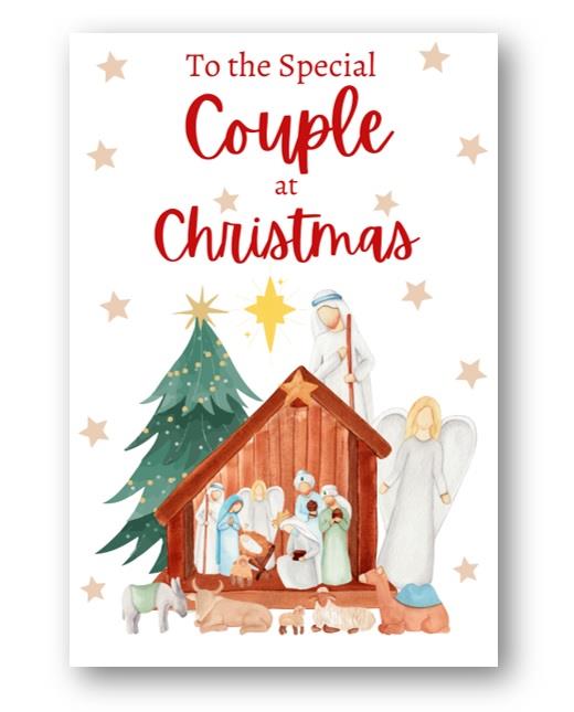 Second Ave Special Couple Christmas Nativity Xmas Holiday Festive Greetings Card