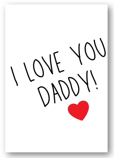 Second Ave Cute I Love You Daddy Birthday Father's Day Card