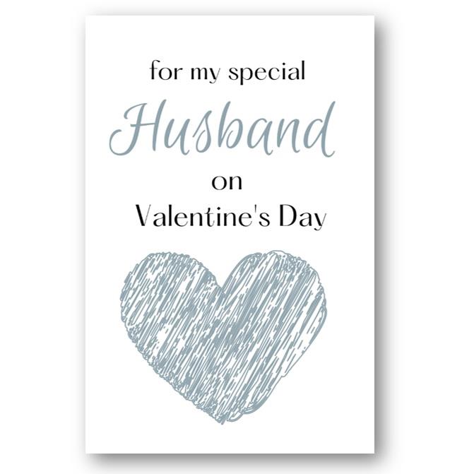 Second Ave Husband Valentine Card For Him Cute Romantic Heart Card - Design 3