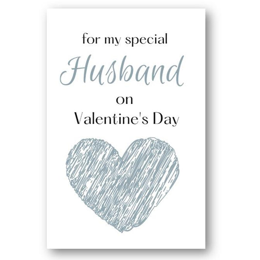 Second Ave Husband Valentine Card For Him Cute Romantic Heart Card - Design 3