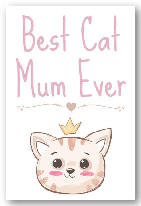 Second Ave Cute Best Cat Mum Ever Mother's Day Birthday Card For Pet Owner