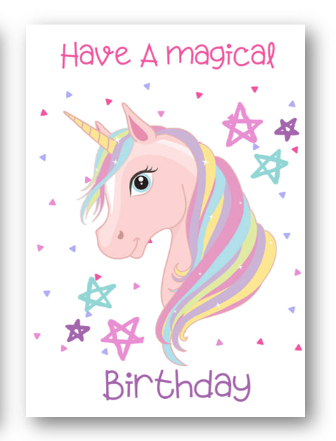 Second Ave Children's Kids Magical Unicorn Birthday Card Greetings Card