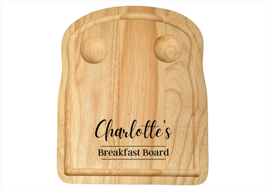 Second Ave Personalised Name Kitchen Toast Chopping Egg Breakfast Board Birthday Xmas Gift