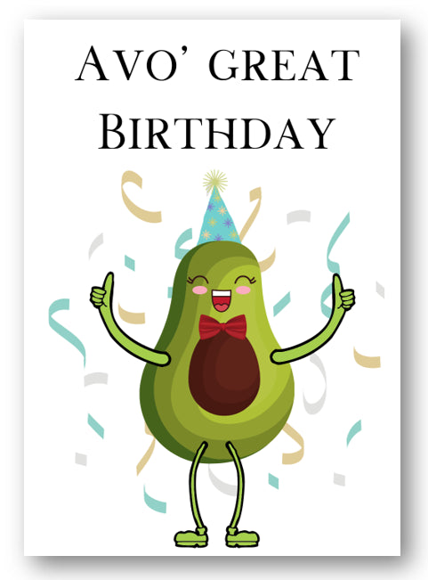 Second Ave Funny Avo Great Birthday Happy Birthday Card