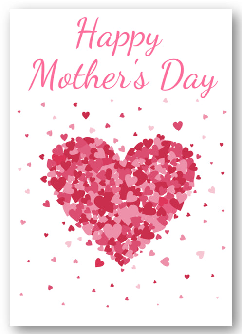 Second Ave Cute Happy Mother's Day Card For Mum With Hearts - Design 1