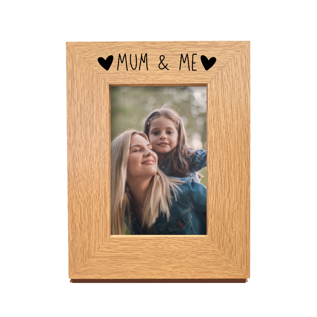 Second Ave Oak 6x4 Portrait Picture Photo Frame Mum & Me Gift Mother's Day