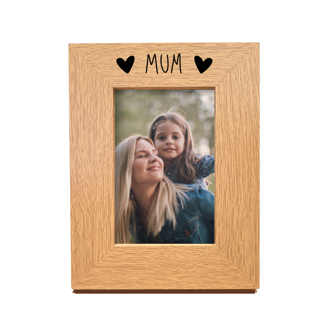 Second Ave Oak 6x4 Portrait Picture Photo Frame Mum Heart Gift Mother's Day