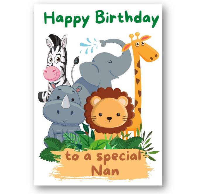 Second Ave Nan Children's Kids Birthday Card For Her Greetings Card