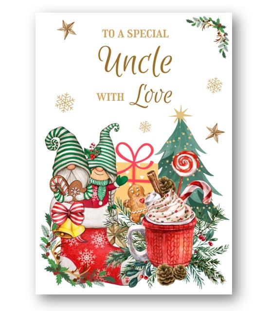 Second Ave Uncle Christmas Winter Gingerbread Xmas Holiday Festive Greetings Card