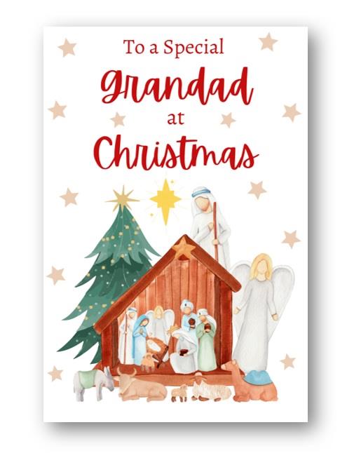 Second Ave Grandad Christmas Nativity Xmas Holiday Festive Greetings Card