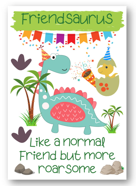 Second Ave Children's Friendsaurus Dinosaur Friend Happy Birthday Card