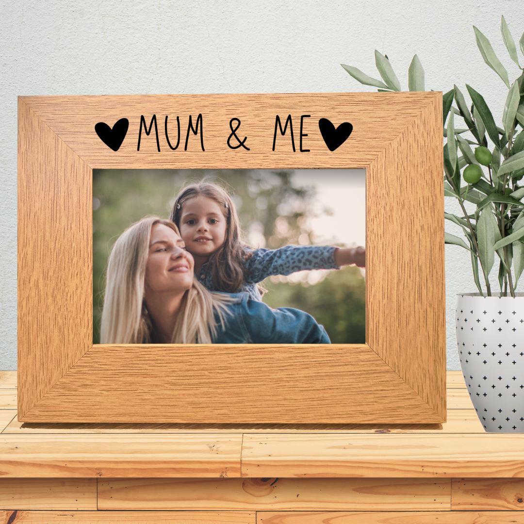 Second Ave Oak 6x4 Landscape Picture Photo Frame Mum & Me Gift Mother's Day