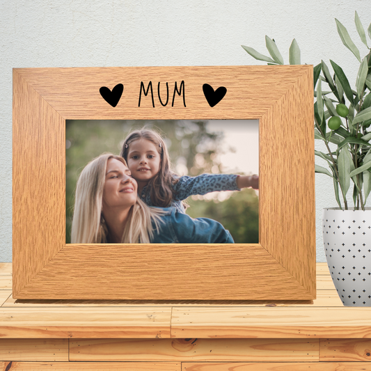 Second Ave Oak 6x4 Landscape Picture Photo Frame Mum Heart Gift Mother's Day