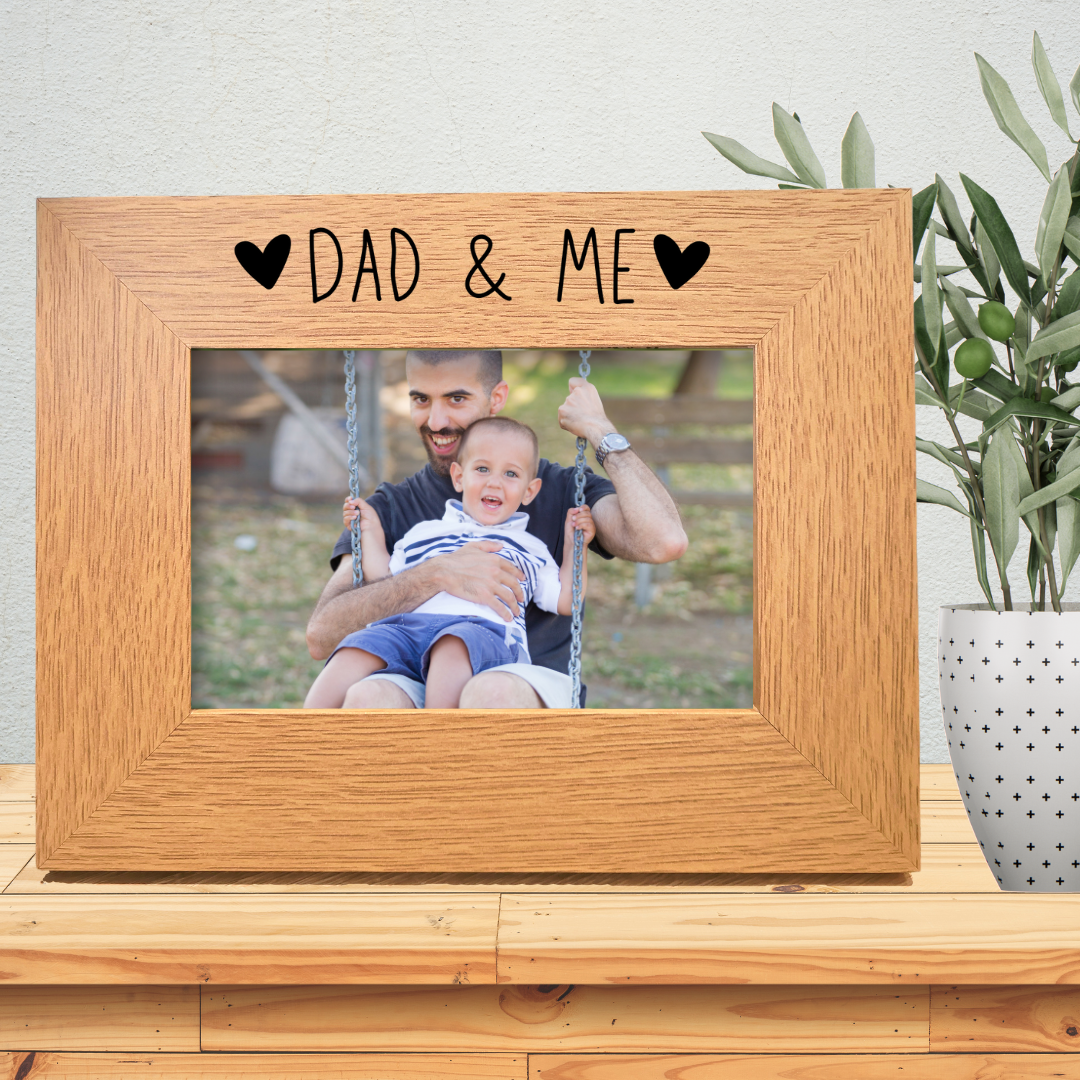 Second Ave Oak 6x4 Landscape Picture Photo Frame Dad & Me Gift Father's Day