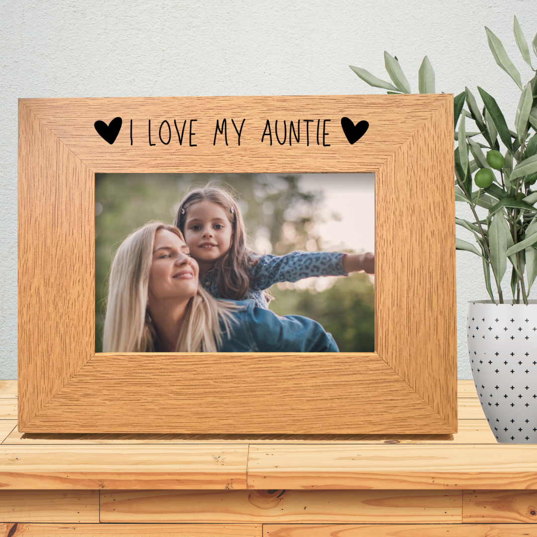 Second Ave Oak 6x4 Landscape Picture Photo Frame I Love My Auntie Gift