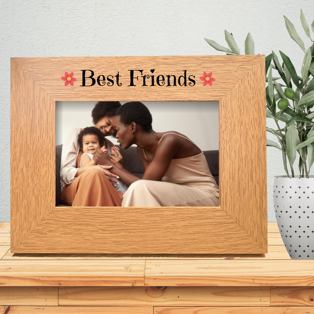 Second Ave Best Friends Oak 6x4 Landscape Picture Photo Frame Gift