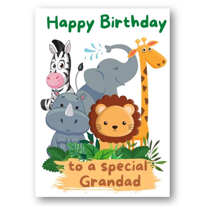 Second Ave Grandad Children's Kids Birthday Card For Him Greetings Card