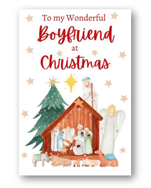 Second Ave Boyfriend Christmas Nativity Xmas Holiday Festive Greetings Card