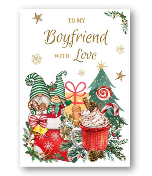 Second Ave Boyfriend Christmas Winter Gingerbread Xmas Holiday Festive Greetings Card