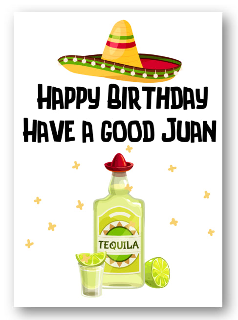 Second Ave Funny Have A Good Juan Joke Happy Birthday Card