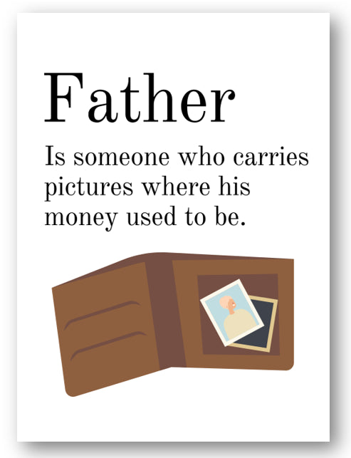 Second Ave Cute/Funny Dad Wallet Birthday Father's Day Card